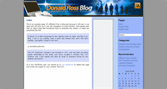Desktop Screenshot of donaldrossblog.com
