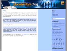 Tablet Screenshot of donaldrossblog.com